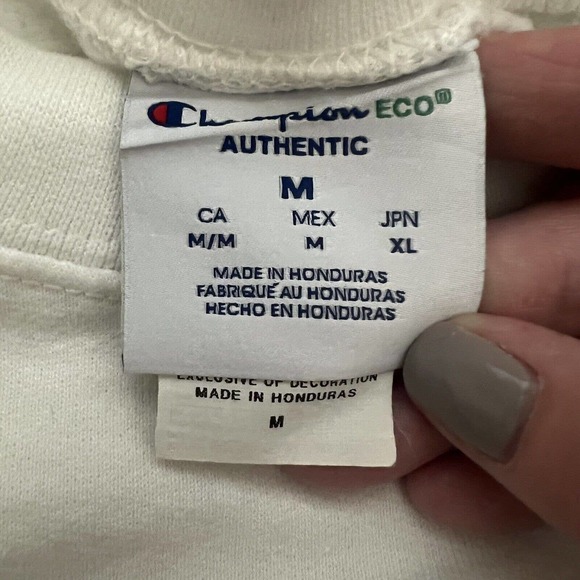 Champion MAMA Retro Rainbow Upcycled Reworked Cropped Sweatshirt - Size Medium - Picture 11 of 12